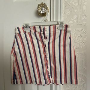 Pink, blue, and white skirt